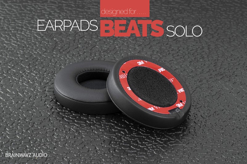 Brainwavz Earpads for Beats Solo 2 & 3 Headphones, Upgraded Replacement Pads with Memory Foam & Leather, Easy to Install, Black - Image 3